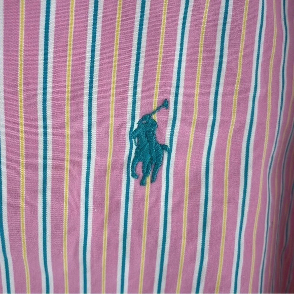 Polo Ralph Lauren Mens Size 17 Classic Fit Long Sleeve Button Down Shirt 1943 - Picture 5 of 8